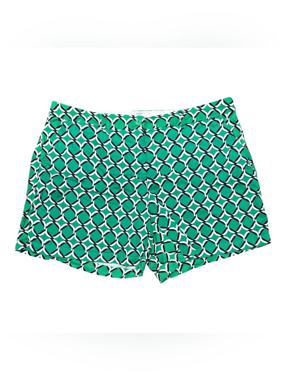 Crown & Ivy Green Geometric Print Shorts Size 20W